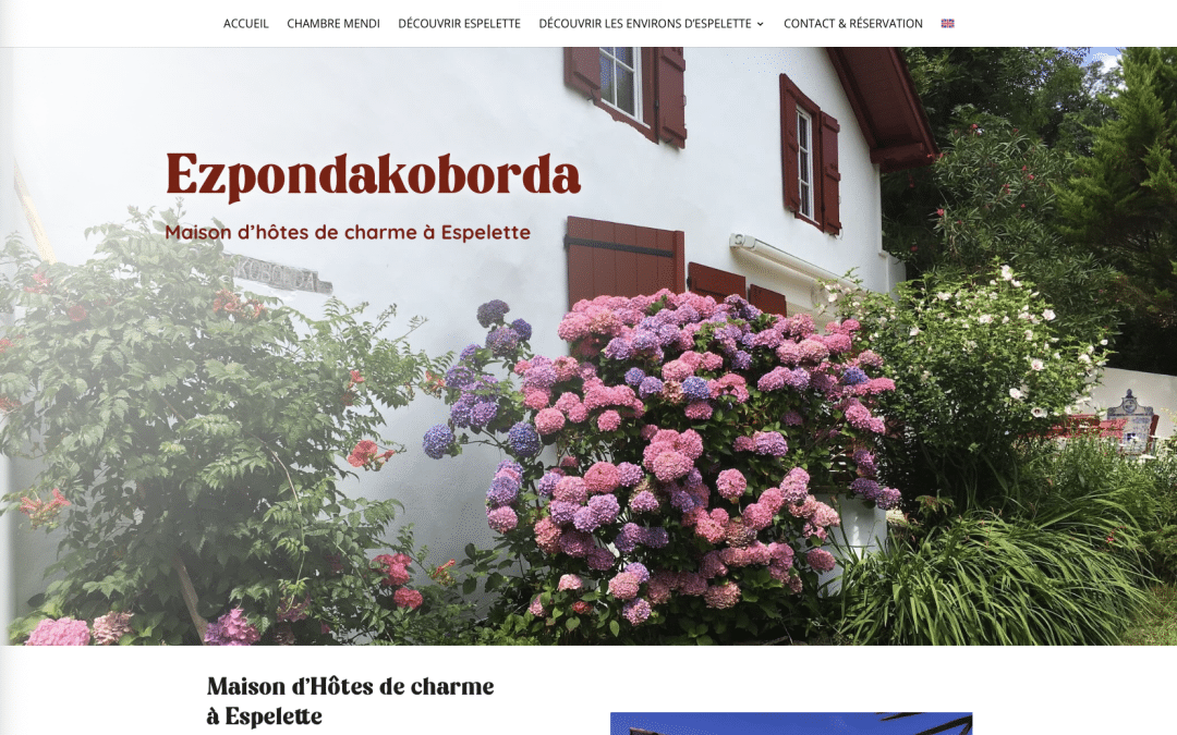 Création de site internet pour Ezpondakoborda à Espelette