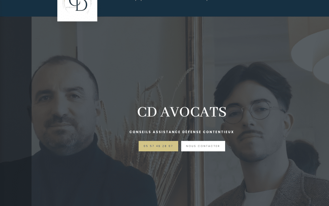 Création de site internet pour CD Avocats à Libourne