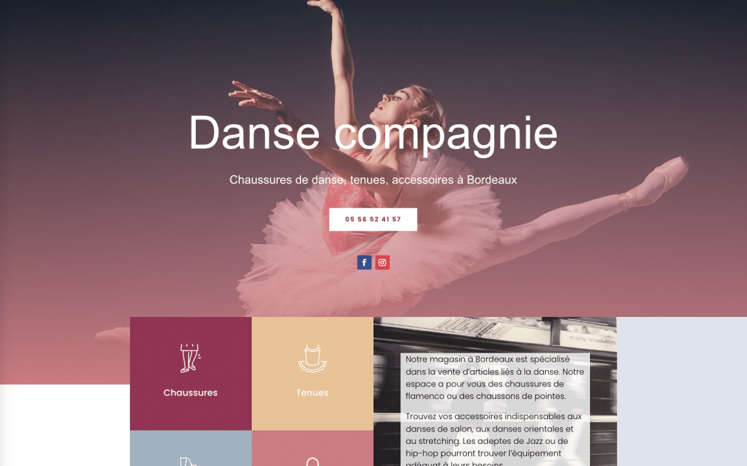 Création de site internet pour Danse Compagnie à Bordeaux