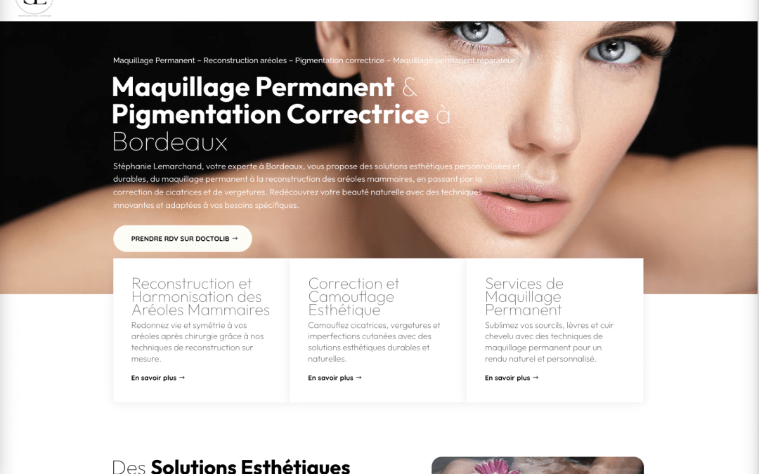 Création de site internet pour Stéphanie Lemarchand à Bordeaux