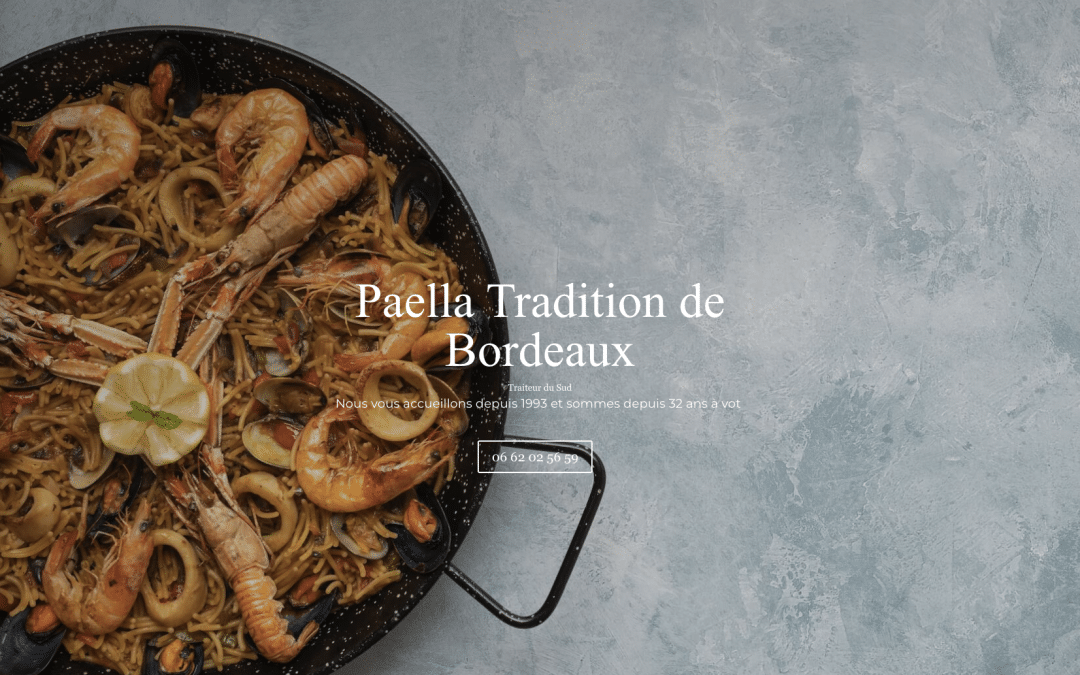 Création de site internet pour Traiteur du Sud à Gradignan