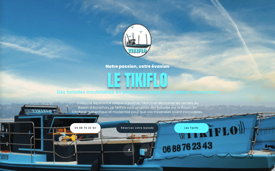 Création de site internet pour Le Tikiflo au Bassin d&rsquo;Arcachon