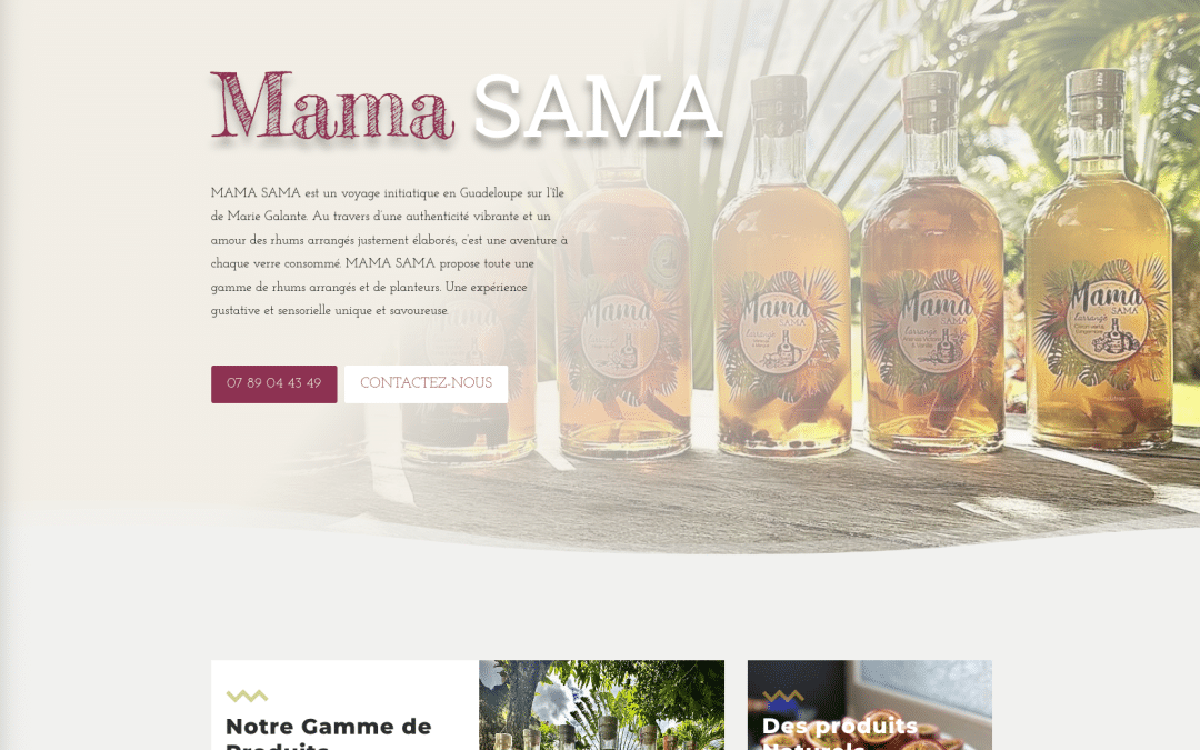 Création de site internet pour Mama Sama à Mérignac