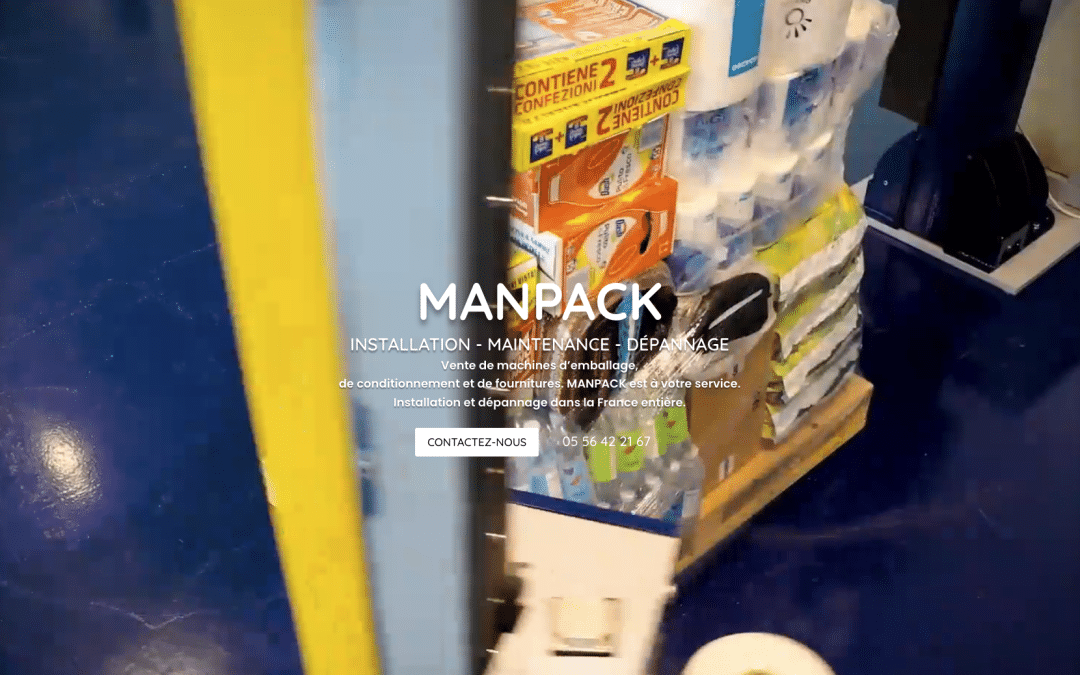 Création de site internet pour Manpack à Bordeaux