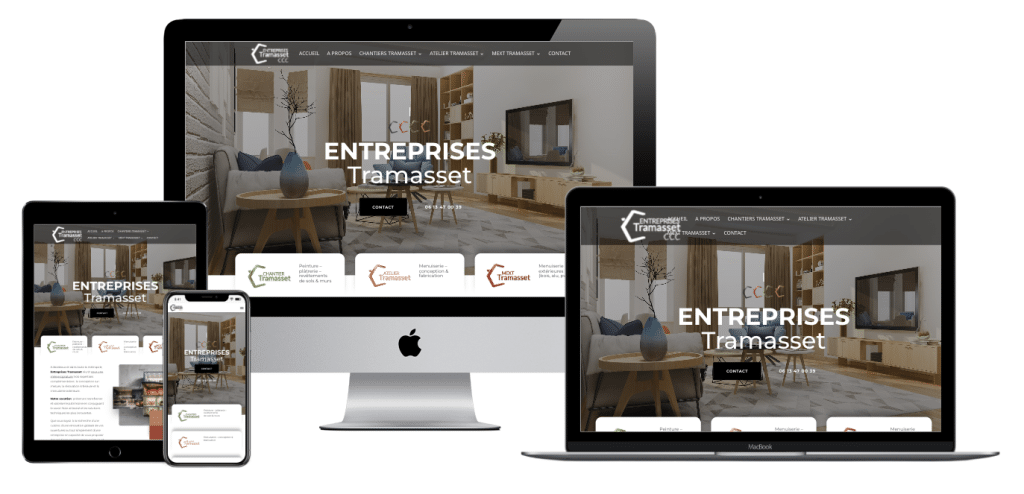 Réalisation web et communication pour Entreprises Tramasset à Bruges 1 image 1