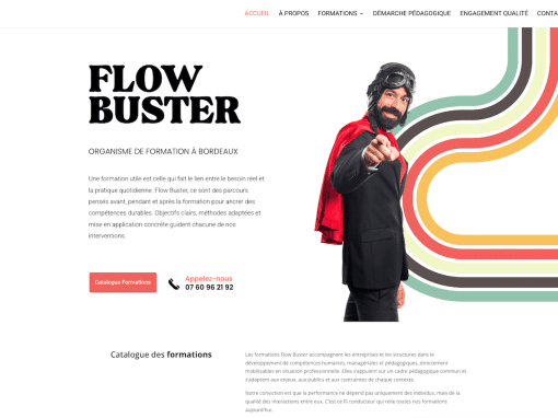 Réalisation web et communication pour Flow Buster Réalisation web et communication pour Flow Buster