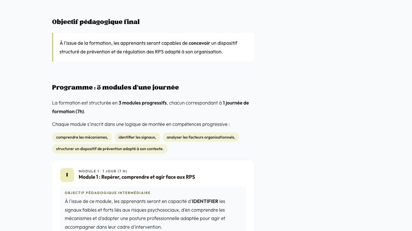 Aperçu du site Flow Buster