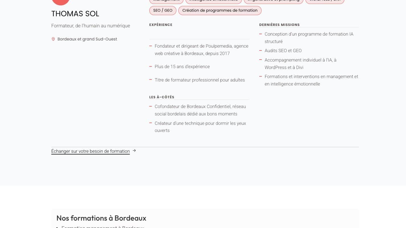 Aperçu du site Flow Buster