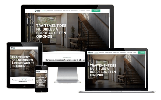 Site Sentinelle Nuisibles Gironde en version responsive mobile