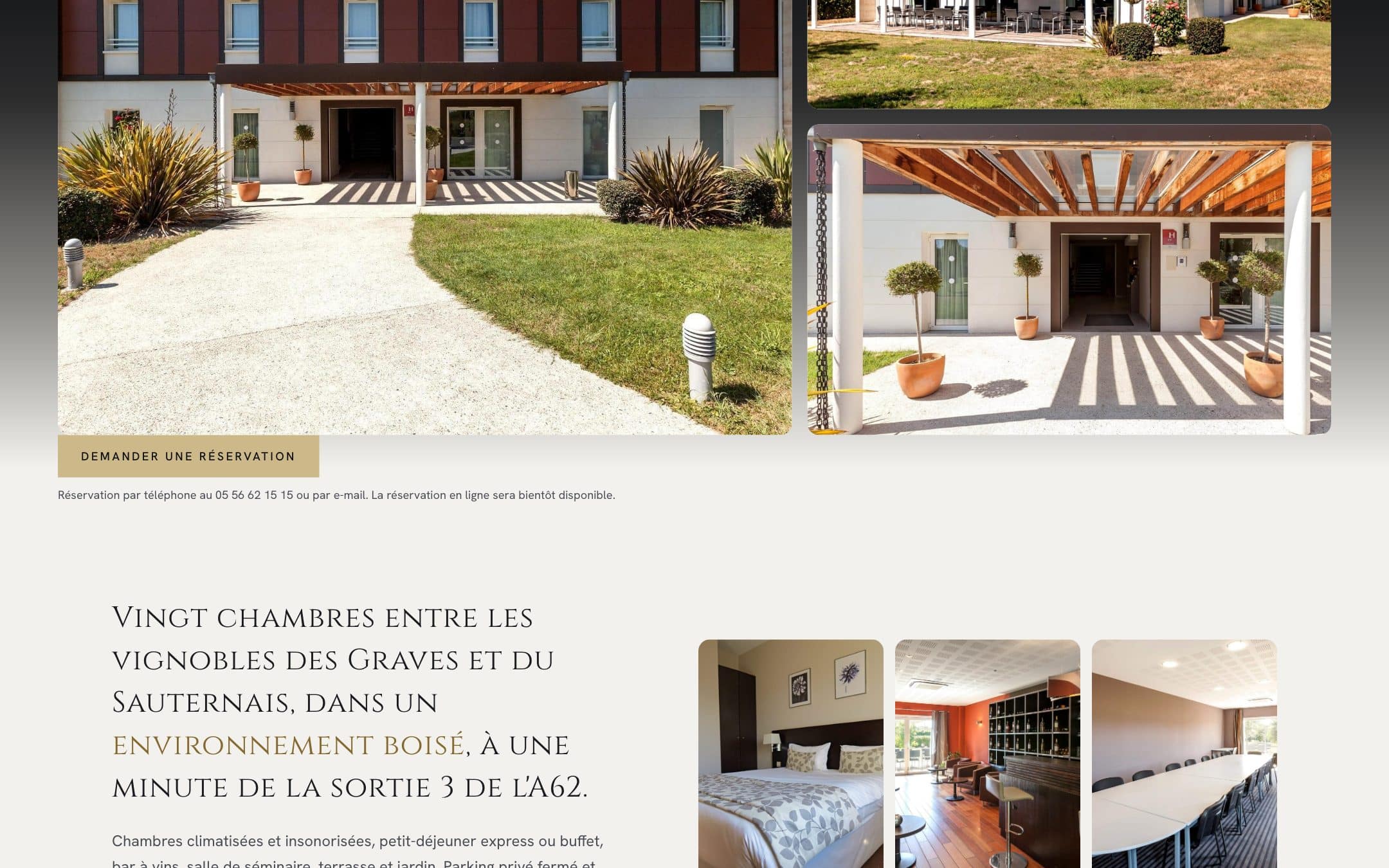 Aperçu du site Hôtel Aliénor